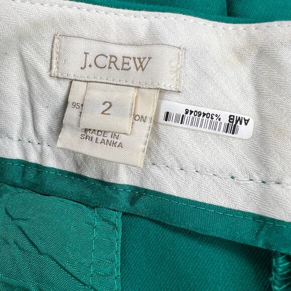 J. Crew Kelly Green No. 2 Pencil Skirt Fitted Professional Size 2 - Picture 4 of 11